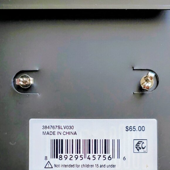 Coach of New York Signature "C" Crystal Dangle Drop Earrings - NEW! - Picture 3 of 4